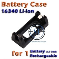 Parallel Battery Box 16340x1 Battery Holder Cas CR123A Rechargeable