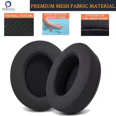 Diy Fabric & Protein & Gel Earpads for BERIBES WH305B WH202A Headphones Replacement Ear Pads Cushion