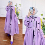 midi dress zafira/midi dres muslim/midi dres jumbo/pakaian muslimah - purple xl