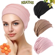 KEATHS Women Cancer Muslim Scarf Cap Elastic Cloth Cotton Chemo Cap