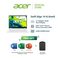 Acer Swift Edge 14 Ai SFE14-51T-960E Laptop (Touchscreen/Core Ultra 9 288V/32GB/1TB Gen4 SSD/14" WQX