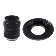 Black 25mm F1.4 CCTV Lens with C - Mount Lens - Mini Four Thirds (,for ) Camera Body Support Lens Mo