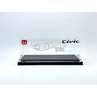 Transparent Acrylic Display Showcase Box (Custom Made) for 1/64 Diecast Hot Wheels STH Honda Civic