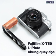 Fujifilm X-T50 | L-plate khung quay dọc máy ảnh quay video bảo vệ handcase grip đế sắt fujifilm fuji