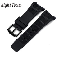 สายนาฬิกายางซิลิโคนปลายบากสำหรับ IWC Ingieur สำหรับผู้ชายหัวเข็มขัดพินสายรัดนาฬิกาข้อมือกำไลข้อมือกั