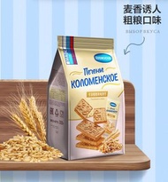 全城熱賣 - 阿孔特餅乾 俄羅斯國家館進口休閒零食300g*1袋代餐便攜早餐飽腹粗糧牛奶餅乾卡洛粗糧風味