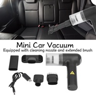[EPAY] Car Vacuum Cordless 120W 9000Pa 90 Degrees Foldable USB Charging Handheld Mini Vacuum For Tra