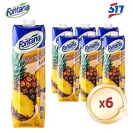 Fontana - 菠蘿果汁 Pineapple Juice- 6x1公升(平行進口)(100%菠蘿果汁)
