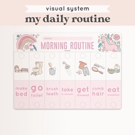 Bramble – Unicorn Daily Routine Flip Board for Kids | Visual Schedule Chart | Autism, ADHD, PECS, Ho