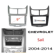 Honxun 2din stereo center panel radio frame for CHEVROLET Sail 2004-2014 9 inch car android head uni