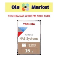 TOSHIBA NAS 7200RPM N300 16TB