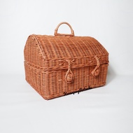 Treasure Rattan Basket 33x30x12 Colors