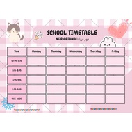 time table sekali nama pdf