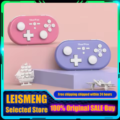 Shanwan Q37Pro Newly Upgraded Mini Gamepad Portable Wireless Bluetooth Dual Joystick Android Emulato