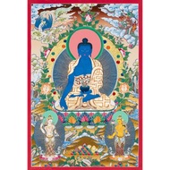 藥師佛唐卡 - 醫治、慈悲與精神健康