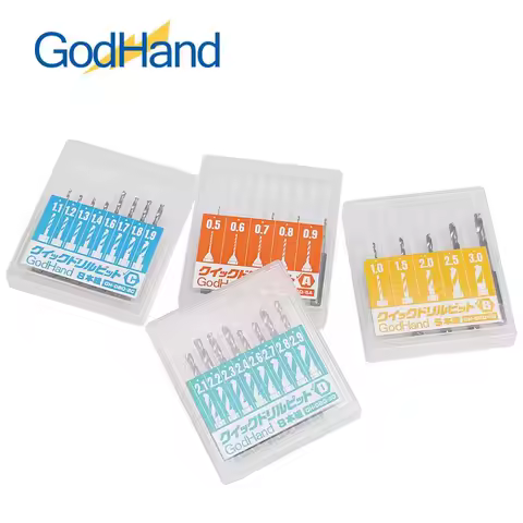GodHand GH-DBQ-5A/5B/8C/8D Quick Attachable Drill Bit Set Hexagonal Drilling Bits Model Punching Hob