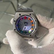 Gshock AP Metallic Silver Grey Rainbow Index / GA2100 Rainbow / GA2100 Mod / GA2100 Custom / GA-2100