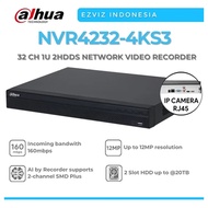 Dahua NVR4232-4KS3 32-channel ip recorder max input bandwidth 160Mbps, genuine