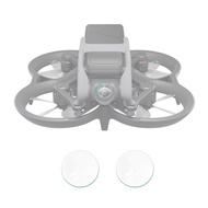 For DJI Avata 2pcs PULUZ Tempered Glass Drone Lens Film(Transparent)