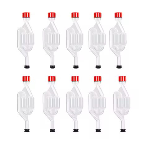 S-Shape Airlocks ,Homebrew Bubble Airlock Carboys Stopper Fermenter Seal Valve with Food Grade Gromm