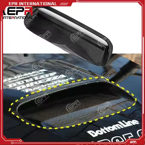 Car-styling For Impreza 14-18 WRX VAB VAF STI OEM Style Carbon Fiber Hood Scoop Vent Glossy Finish B