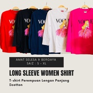 [Ready Stok] Long Sleeve Women Shirt /Baju T-shirt Perempuan Lengan Panjang/Muslimah