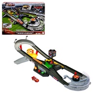 Disney and Pixar Cars Track Set, Piston Cup Action Speedway Playset with Lightning McQueen Toy Race