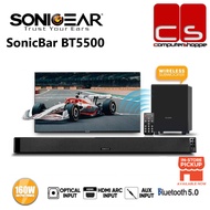 SonicGear SonicBar BT5500 Bluetooth 5.0 SoundBar with Wireless Subwoofer
