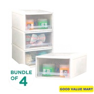 SG Home Mall Bundle of 4: Samla Stackable Chest Storage Drawers 4/10/18/31/34/43 Litres (L) - storage box |cabinet