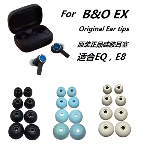 Original Silicone Ear Tips Earbuds For B&O Bang & Olufsen Beoplay EX/Beocom EX ELEVEN In-ear Earphon