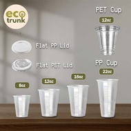 (50/100pcs) Cawan Plastik 8oz/12oz/16oz/22oz Disposable PP Cup / Cawan Kenduri Clear Plastic Cup