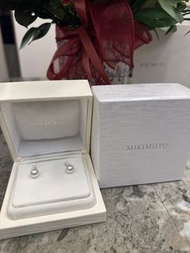 Mikimoto 日本鑽石珍珠耳環