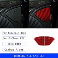 QJMBF สำหรับ Mercedes Benz E-Class W211 2003-2009ที่เขี่ยบุหรี่หลังประตูที่ปิดแผงรถยนต์สติกเกอร์อุปก