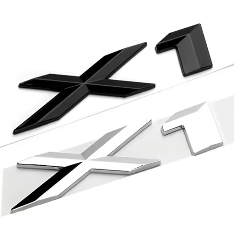 3D ABS Black Chrome Letters For Car Logo BMW X1 Stickers BMW X1 E84 F48 U11 2013 2016 2014 207 2018 