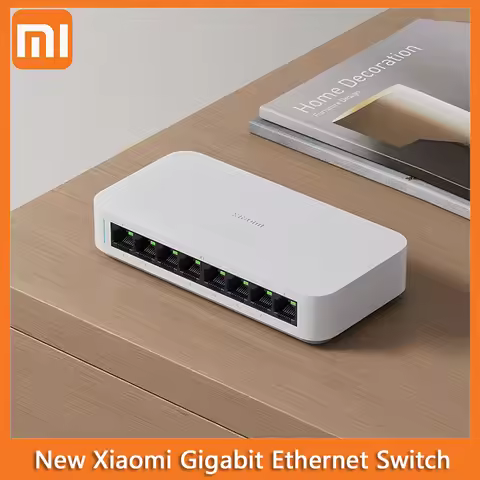 Xiaomi Gigabit Switch Ethernet Network Switch 8 Ports 10/100/1000Mbps Ethernet High Performance Inte