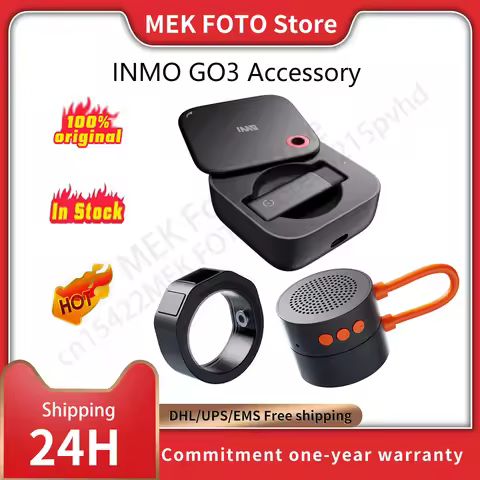 Original INMO GO3 Accessory Ring4 Smart Control Ring, Portable Speaker Battery Charging Case for INM