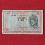 Malaysia 10 Ringgit Old Banknote