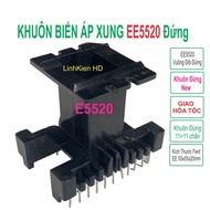 EE5520 Vertical Pulse Transformer Mold (E55 Vertical 11+11 pins) - LinhKien HD