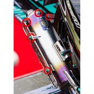 ARM Exhaust Titanium GR5 Exhaust Bolts, 6 Bolts