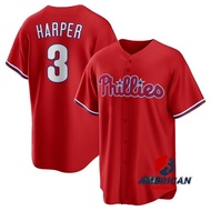 Men's MLB Philadelphia Phillies Bryce Harper Red 2023-24 Baseball Jersey