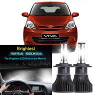 FOR Perodua Viva 2007-2014 (Head Lamp) LED LY 4000lm Light Car Auto Head light Lamp 6000k White Ligh