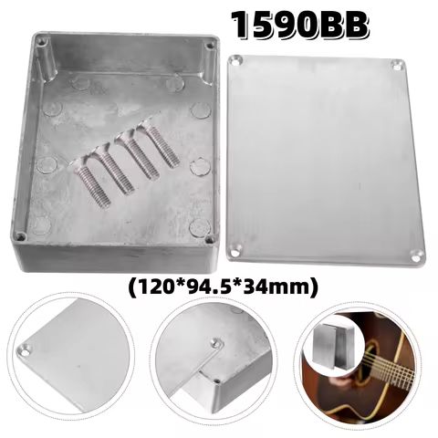 1590BB 120*94.5*34mm Aluminum Guitar Effect Pedal Case Durable Enclosure Box/DIY Pedal Box/for Music