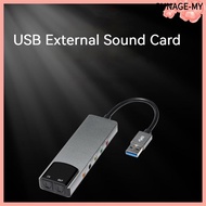 【2026HOT】Aluminum USB External Sound Card with SPDIF Optical Fiber Support AC3  FOR DTS