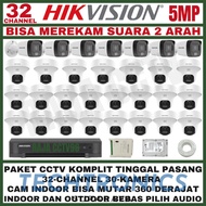 Techtronics | Hikvision 5mp 32 channel CCTV Package 30 camera ptz two way audio 2-way turbo hd 2560h