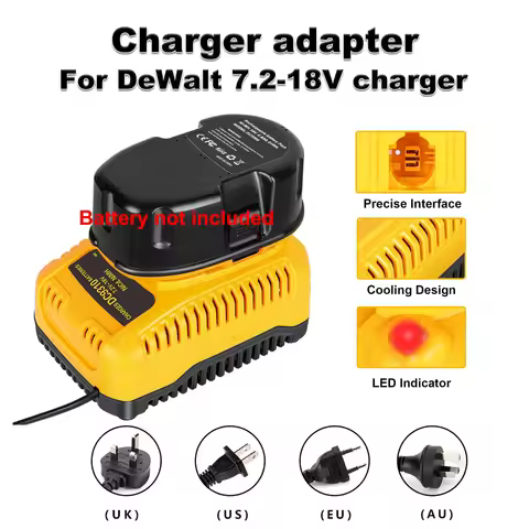 New DC9310 Battery Charger for DEWALT 7.2V-18V NiCad & NiMh Battery DW9057 DC9071 DC9091 DC9096 and 