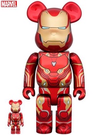 MEDICOM TOY - Bearbrick BE@RBRICK IRON MAN MARK50 100% & 400%