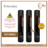 3PCS BUNDLE I-Creative Moving Lock Hair Styling Spray Hairspray (Classic) - 420ml