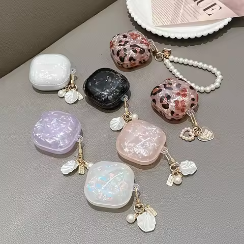 For Galaxy Buds FE Case,3D Glitter Hard PC Shell Protective Earphone Cover For Galaxy Buds 2 2 Pro L