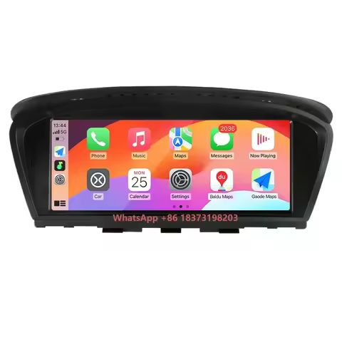 8.8 Inch Radio Navigation Multimedia Screen Wireless Carplay Android Auto for Car 3 5 Series E60 E90