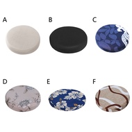 u2y7 Home Protector Polyester Round Stool Cushions Seat Cover Chair Cover Office Bar Stretch Elastic Multicolor